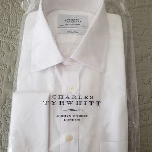 Three white Charles Tyrwhitt Egyptian cotton shirts